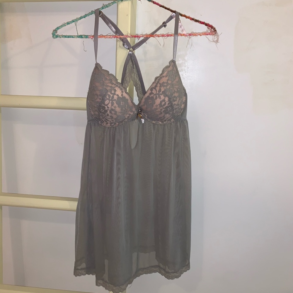 Daisy Fuentes sheer lingerie